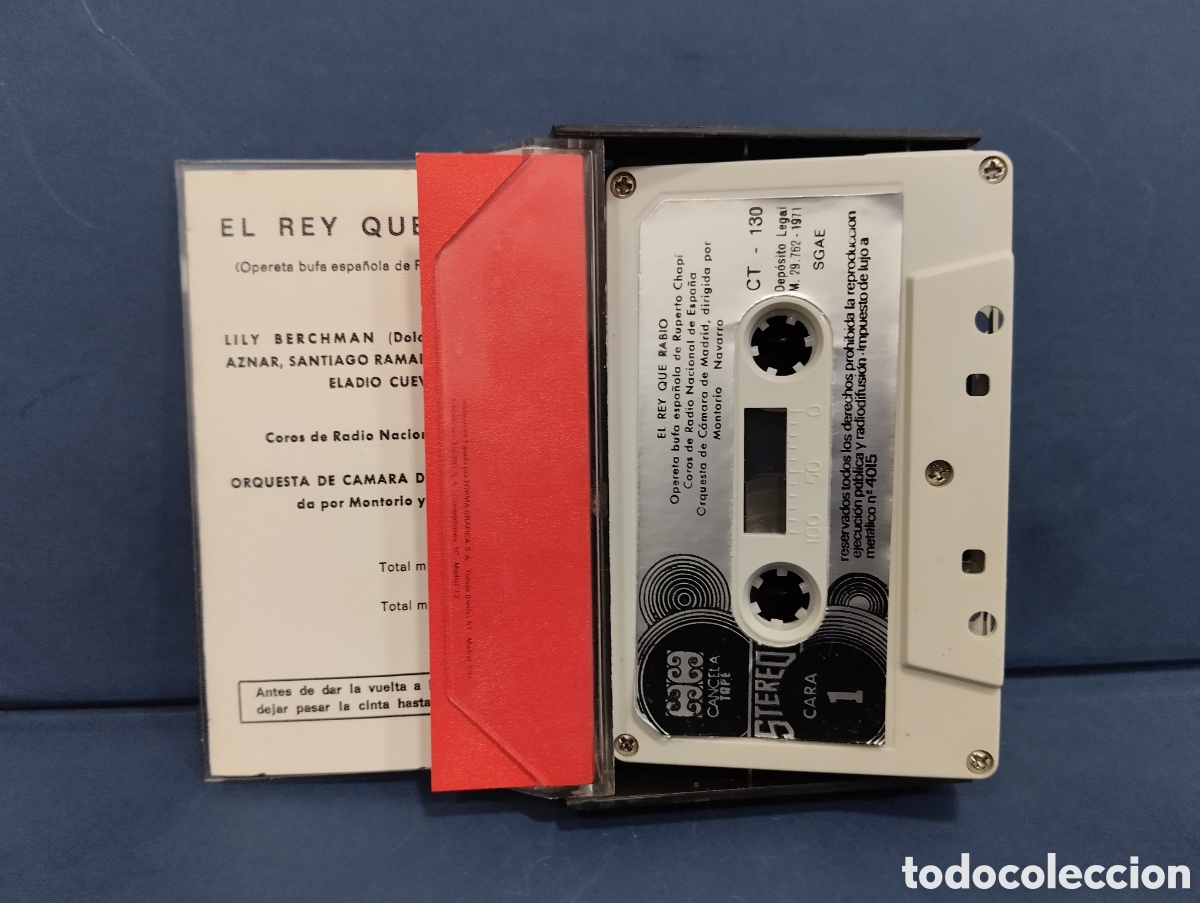 Casetes antiguos: CINTA CASSETTE EL REY QUE RABIO - Foto 2