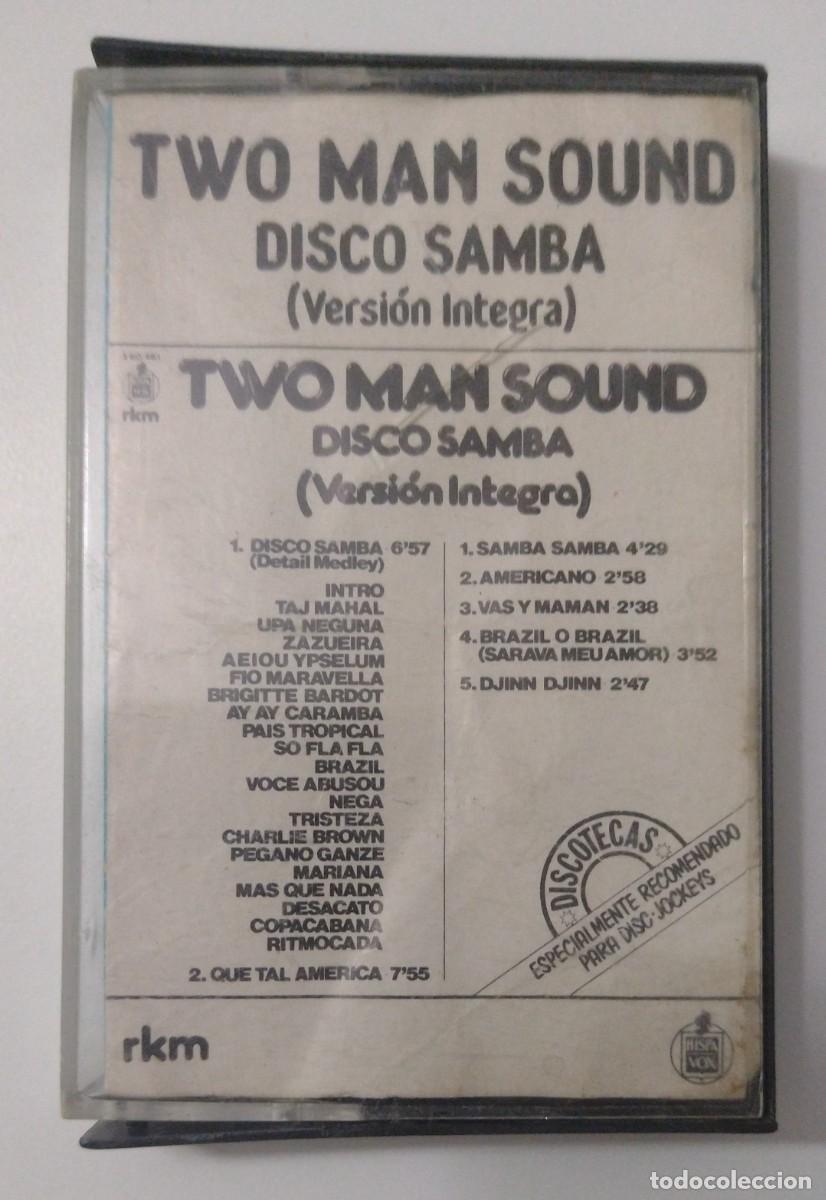 Casetes antiguos: Two man sound: &rdquo;Disco samba (versi&oacute;n &iacute;ntegra)&rdquo;. Formato Casete / Cassete. - Foto 1