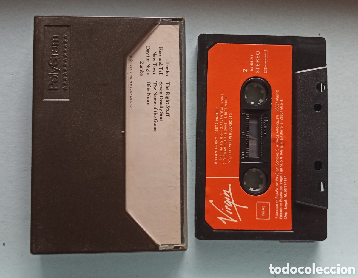Casetes antiguos: Cinta Casete Bryan Ferry - Bete Noire - Foto 2
