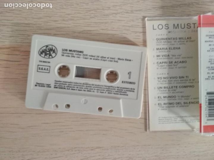 Casetes antiguos: los mustang, grandes exitos,amalgama 1994 - Foto 3