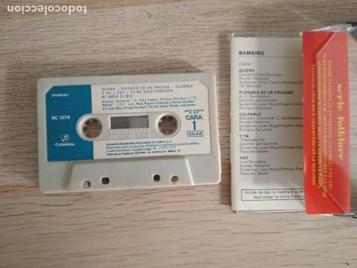 Casetes antiguos: bambino, quiero, casete,1973 - Foto 3
