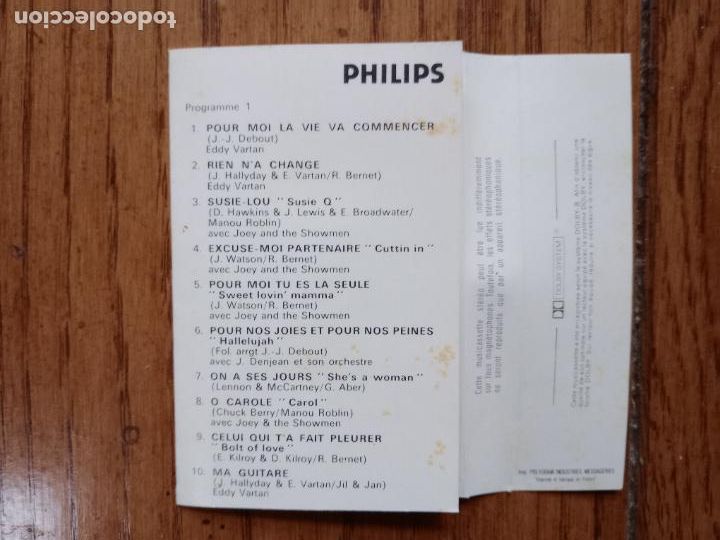 Casetes antiguos: Johnny Hallyday - super hits - le penitencier - Foto 4