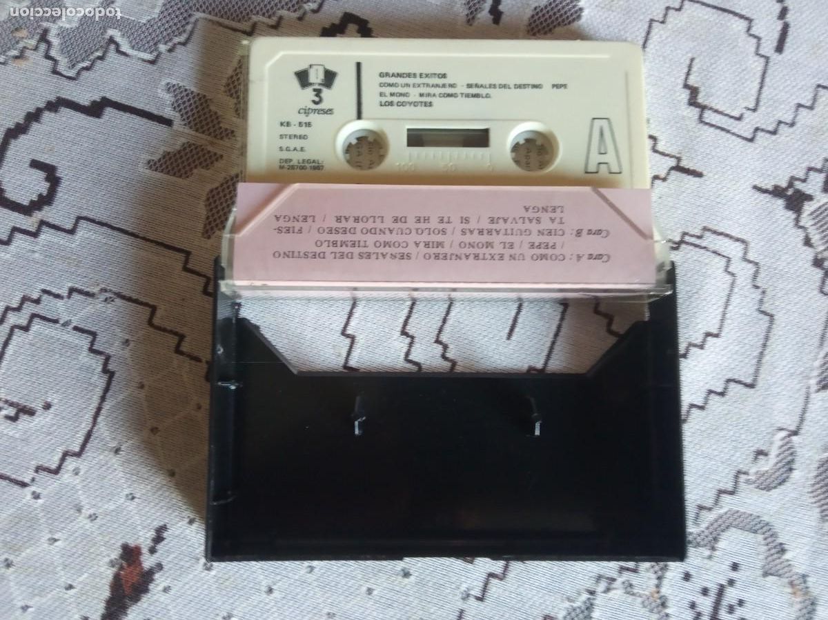 Casetes antiguos: CASETE, LOS COYOTES, GRANDES EXITOS. - Foto 2