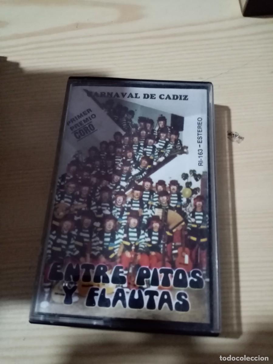 Casetes antiguos: ENTRE PITOS Y FLAUTAS. CARNAVAL DE CADIZ. - Foto 1