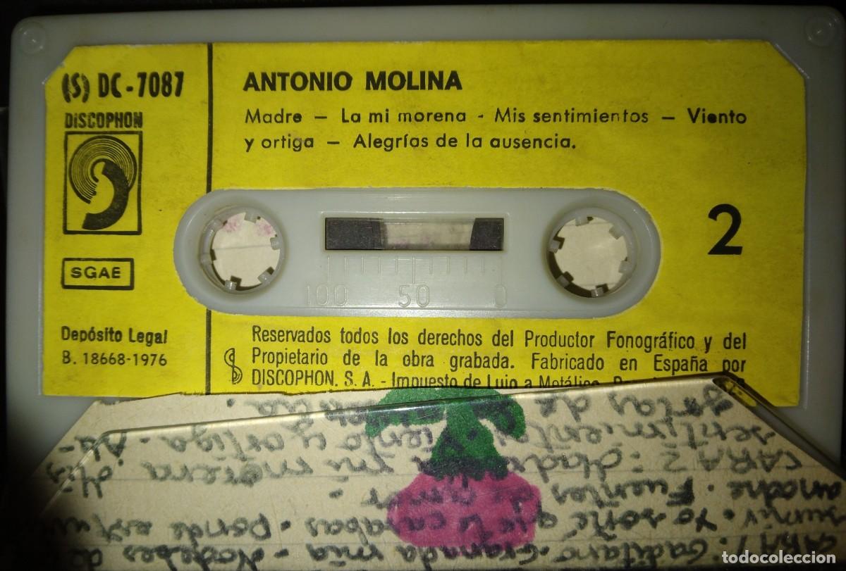 Casetes antiguos: CASSETTE ANTONIO MOLINA - 1976 Discophon - Foto 3