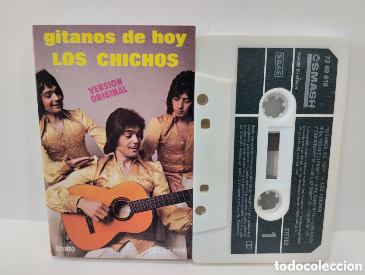 Casetes antiguos: CINTA CASSETTE LOS CHICHOS GITANOS DE HOY VERSION ORIGINAL 1975 - Foto 1