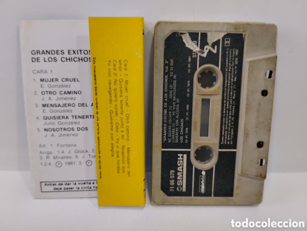 Casetes antiguos: CINTA CASSETTE LOS CHICHOS GRANDES EXITOS ORIGINAL - Foto 2