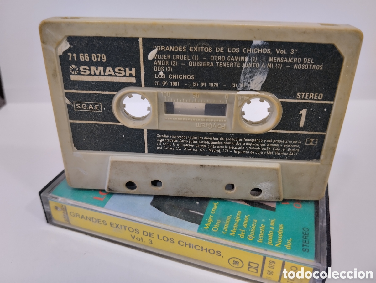 Casetes antiguos: CINTA CASSETTE LOS CHICHOS GRANDES EXITOS ORIGINAL - Foto 3