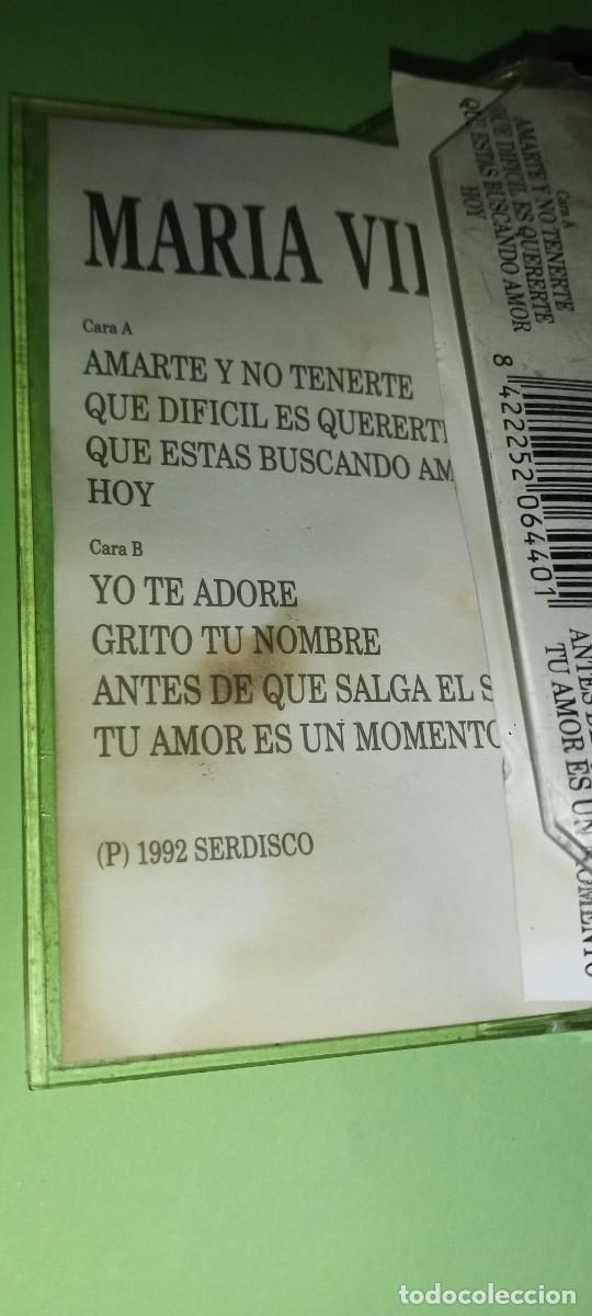 Casetes antiguos: Cassette Mar&iacute;a Vidal original 1992 - Foto 3