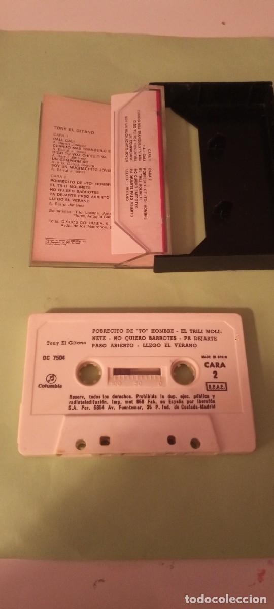 Casetes antiguos: Cassette Tony el gitano original 1981 - Foto 2