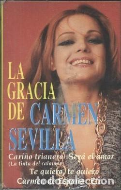 Casetes antiguos: CASETE, LA GRACIA DE CARMEN SEVILLA. CARI&Ntilde;O TRIANERO, SERA EL AMOR...... (PRECINTADO) CASE-17721
