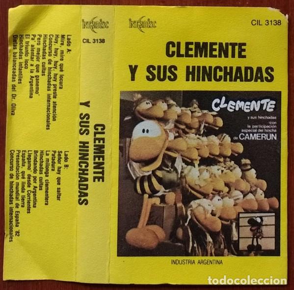 Casetes antiguos: Clemente Y Sus Hinchadas Cassette Argentina Mundial Futbol Espa&ntilde;a 1982 Caloi Hincha De Camerun