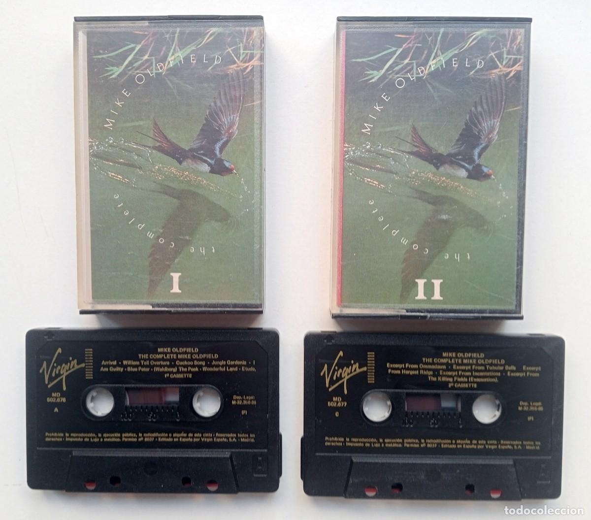 Casetes antiguos: DOBLE CASSETTE MIKE OLDFIELD - THE COMPLETE - Foto 2