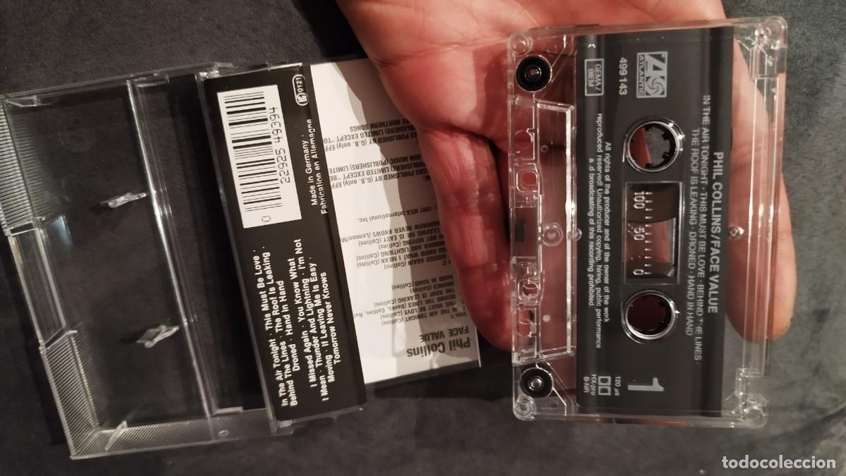 Casetes antiguos: Phil Collins &ndash; Face Value.Cinta Casete k7 - Foto 3