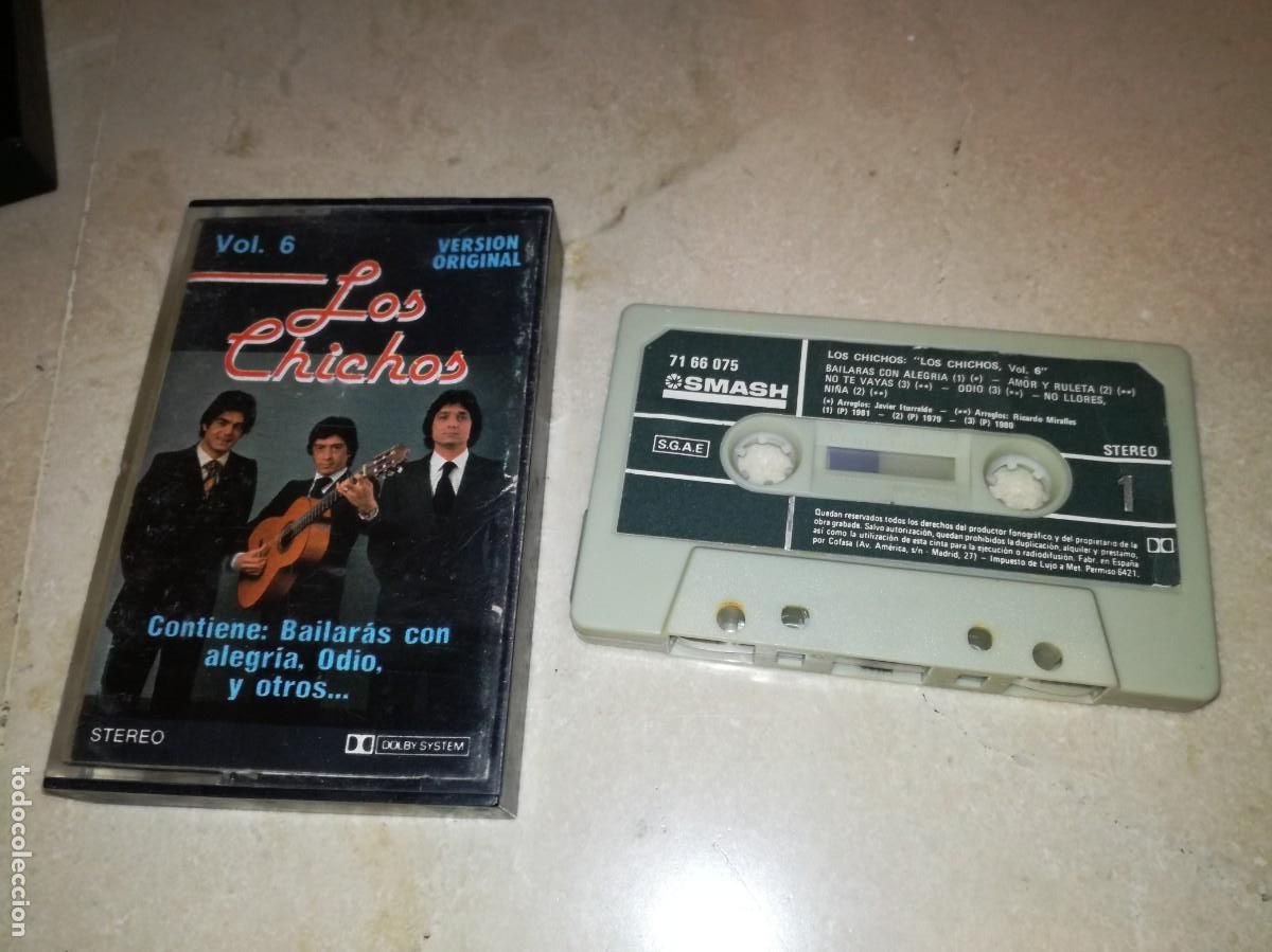 Casetes antiguos: LOS CHICHOS-VOL. 6-VERSION ORIGINAL