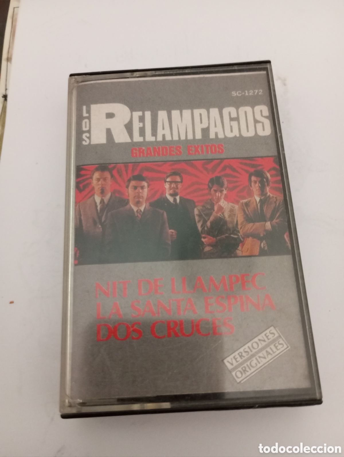 Casetes antiguos: Casete los relampagos grandes &eacute;xitos versiones originales - Foto 1