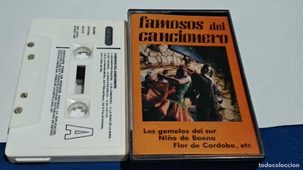 Casetes antiguos: FAMOSOS DEL CANCIONERO / LOS GEMELOS DEL SUR, NI&Ntilde;O BAENA, FLOR DE CORDOBA.. CASETE 1990 DIAL