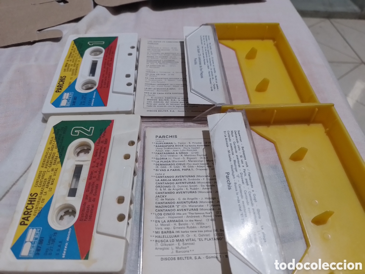 Casetes antiguos: Parchis Cassette doble Las Super 25 Canciones - Foto 3