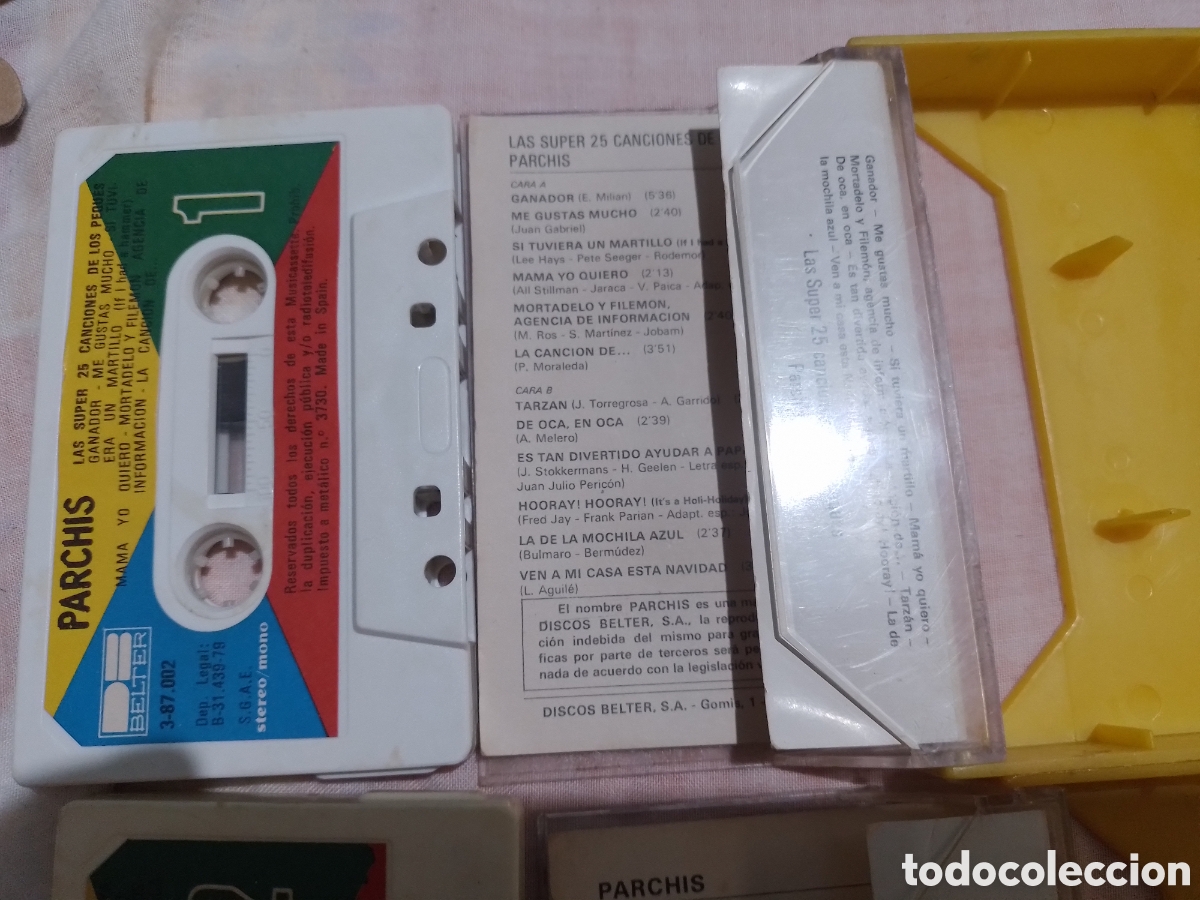 Casetes antiguos: Parchis Cassette doble Las Super 25 Canciones - Foto 4