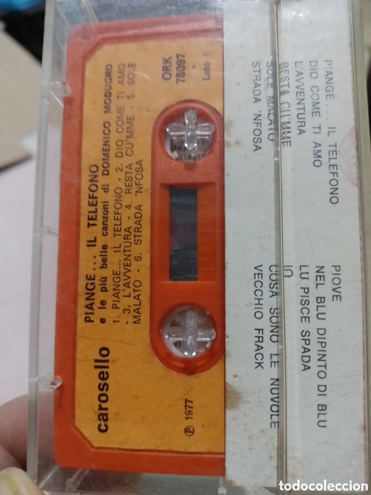 Casetes antiguos: Dom&eacute;nico Modugno Cassette Piange el telefono - Foto 2