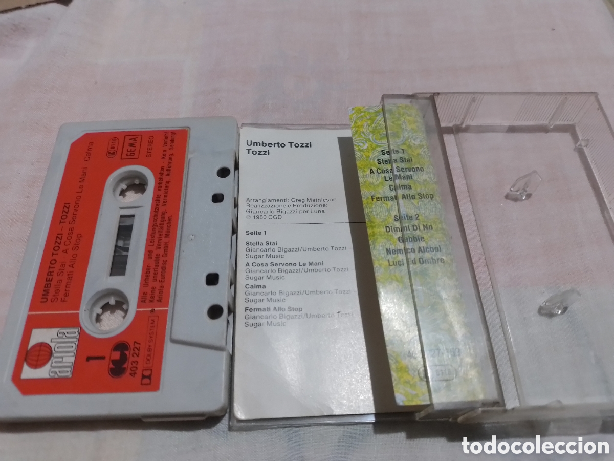 Casetes antiguos: Umberto Tozzi Cassette TOZZI - Foto 3