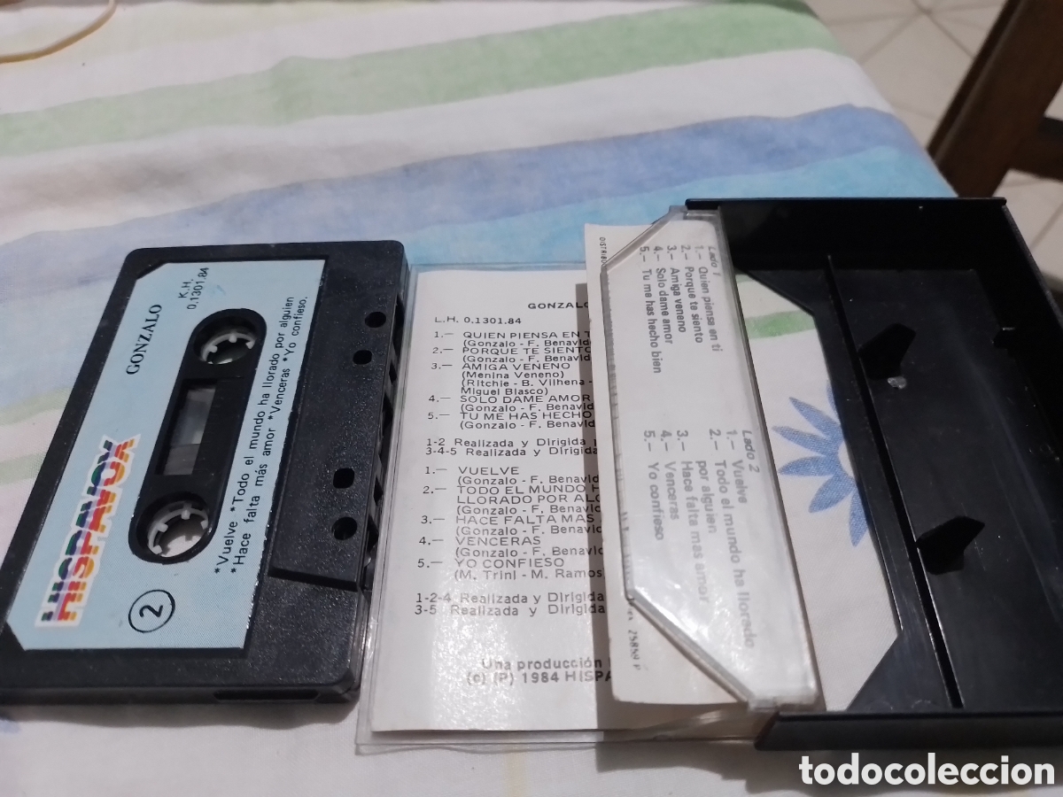 Casetes antiguos: Gonzalo cassette hispavox - Foto 3