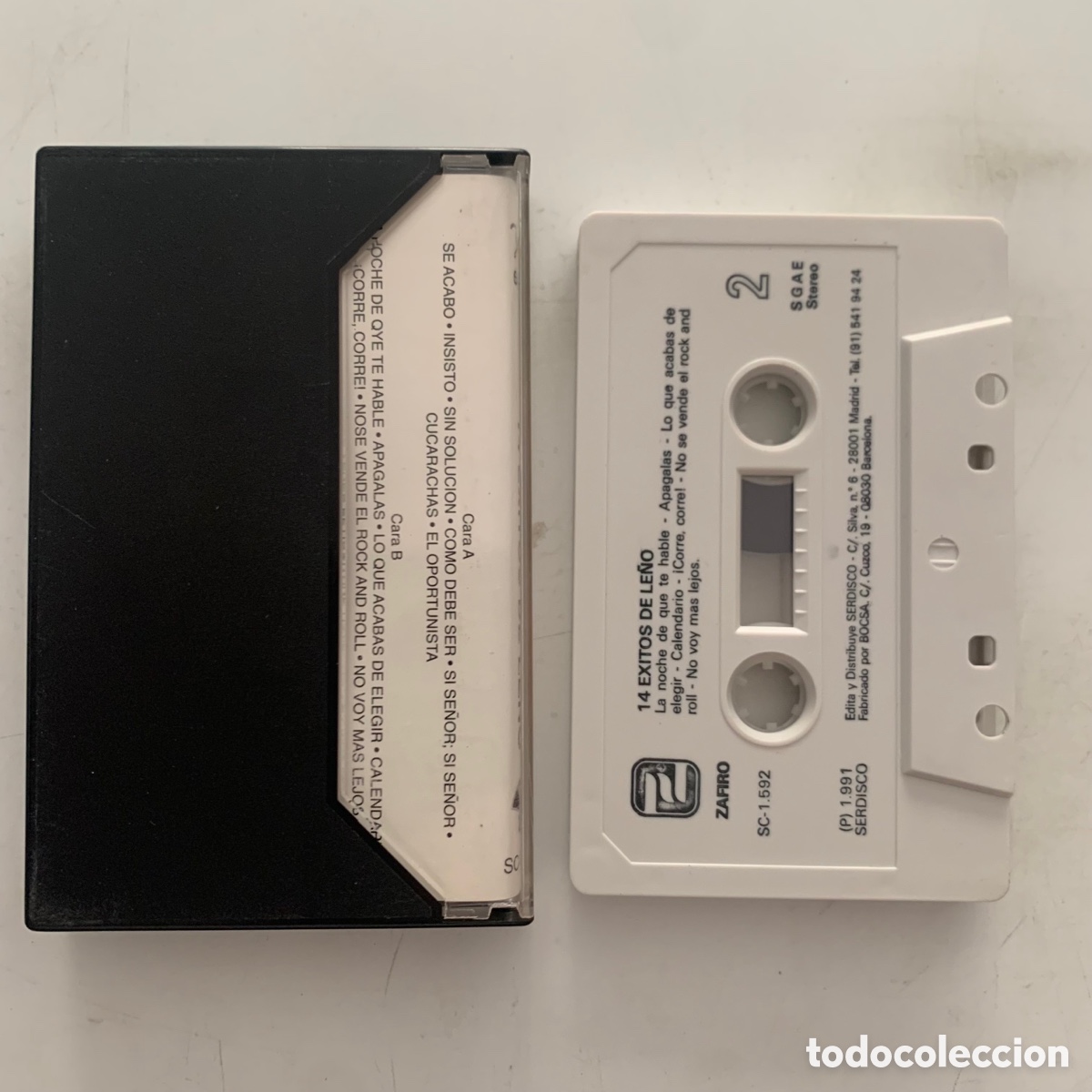 Casetes antiguos: cinta cassette le&ntilde;o 14 grandes exitos de le&ntilde;o - Foto 2