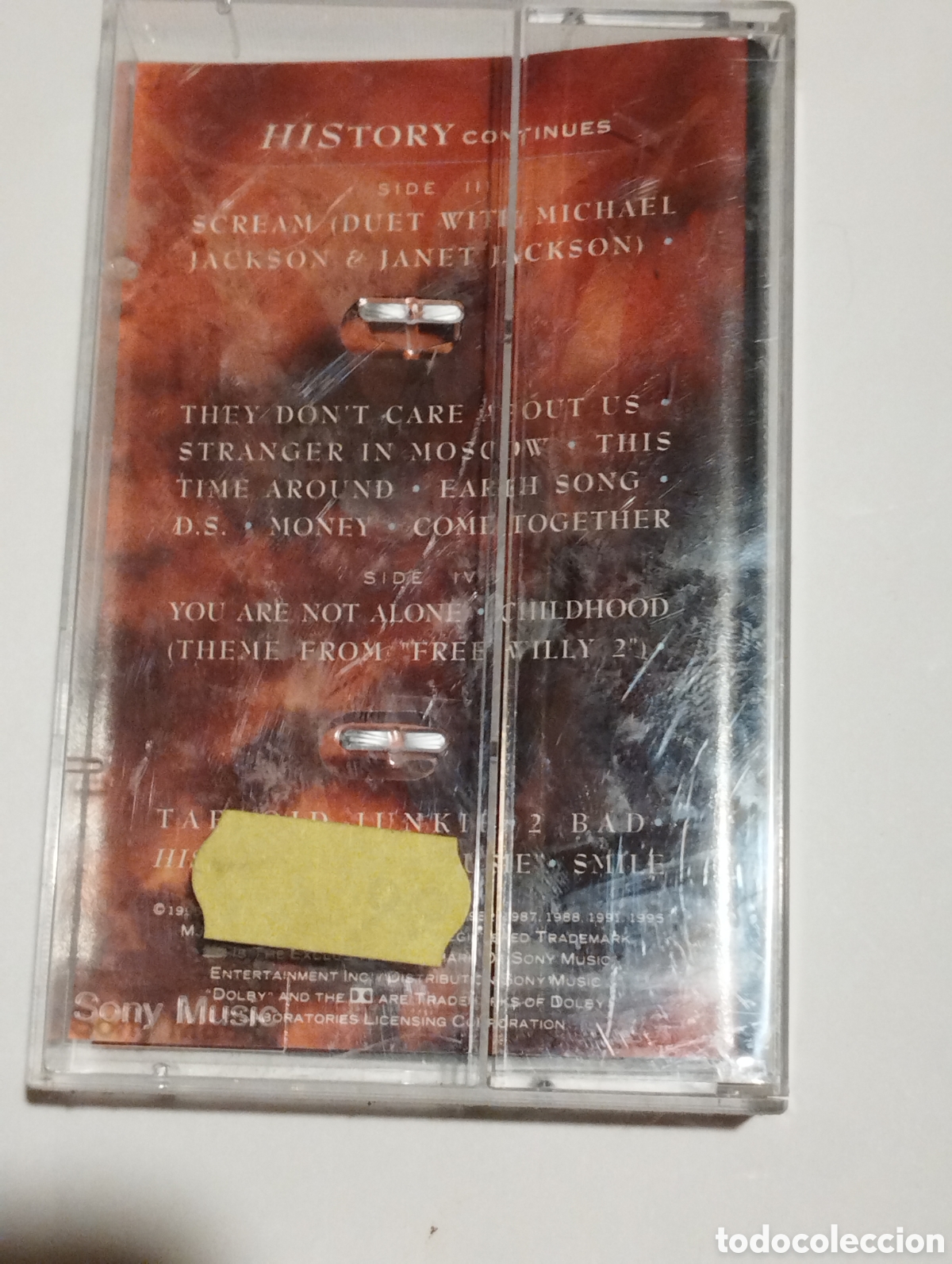 Casetes antiguos: Cinta de casete Michael Jackson history - Foto 2