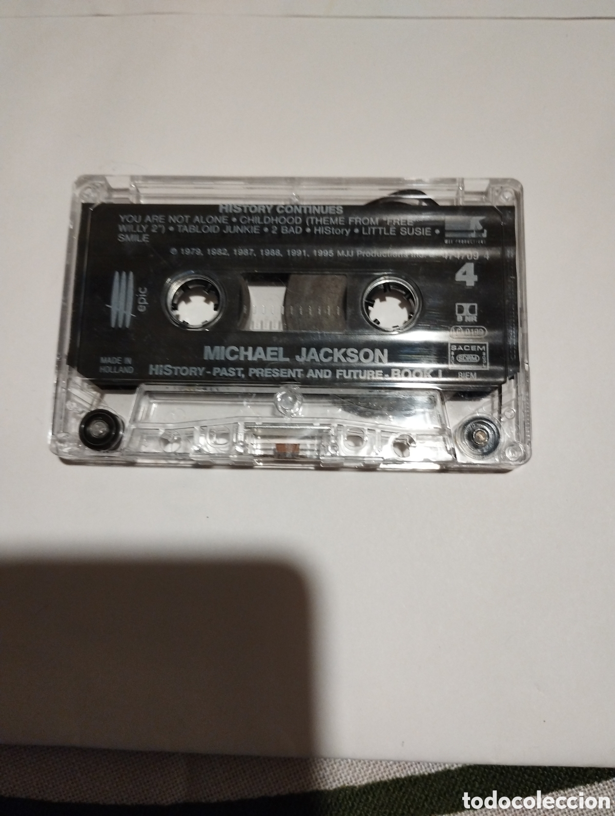 Casetes antiguos: Cinta de casete Michael Jackson history - Foto 3