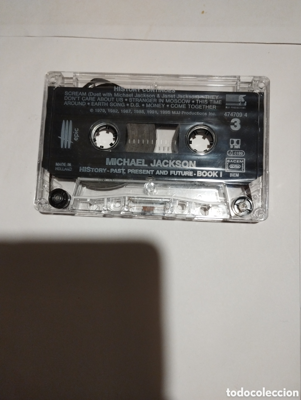 Casetes antiguos: Cinta de casete Michael Jackson history - Foto 4