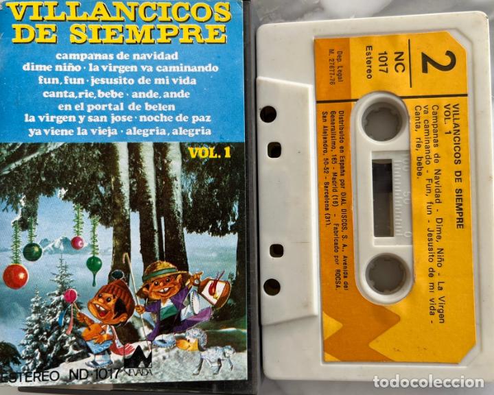 Casetes antiguos: VILLANCICOS DE SIEMPRE VOL 1. ANDE ANDE, YA VIENE LA VIEJA, FUN FUN... CORAL VOCES BLANCAS. CASETE