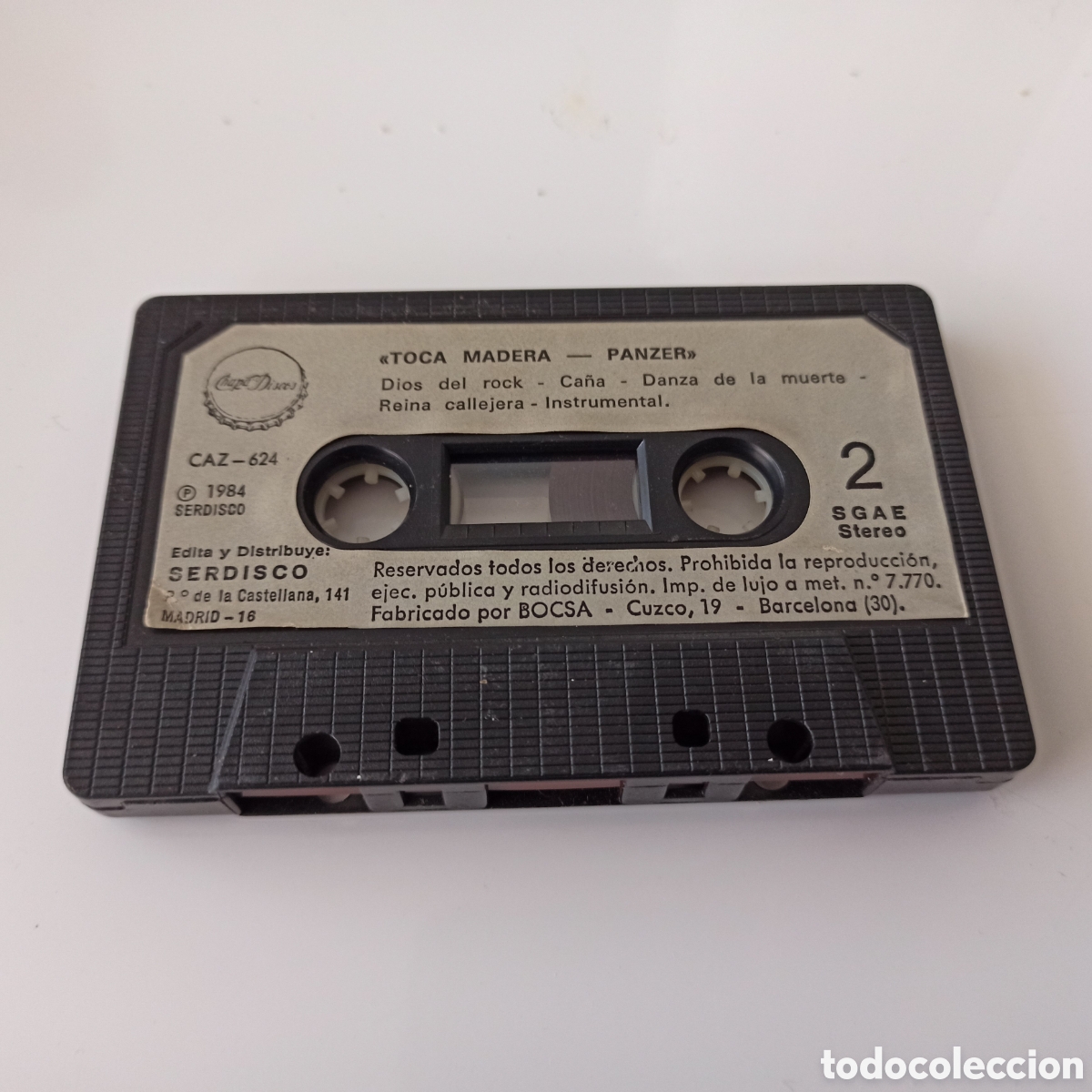 Casetes antiguos: Panzer - Toca Madera (Cass, Album) - Foto 2