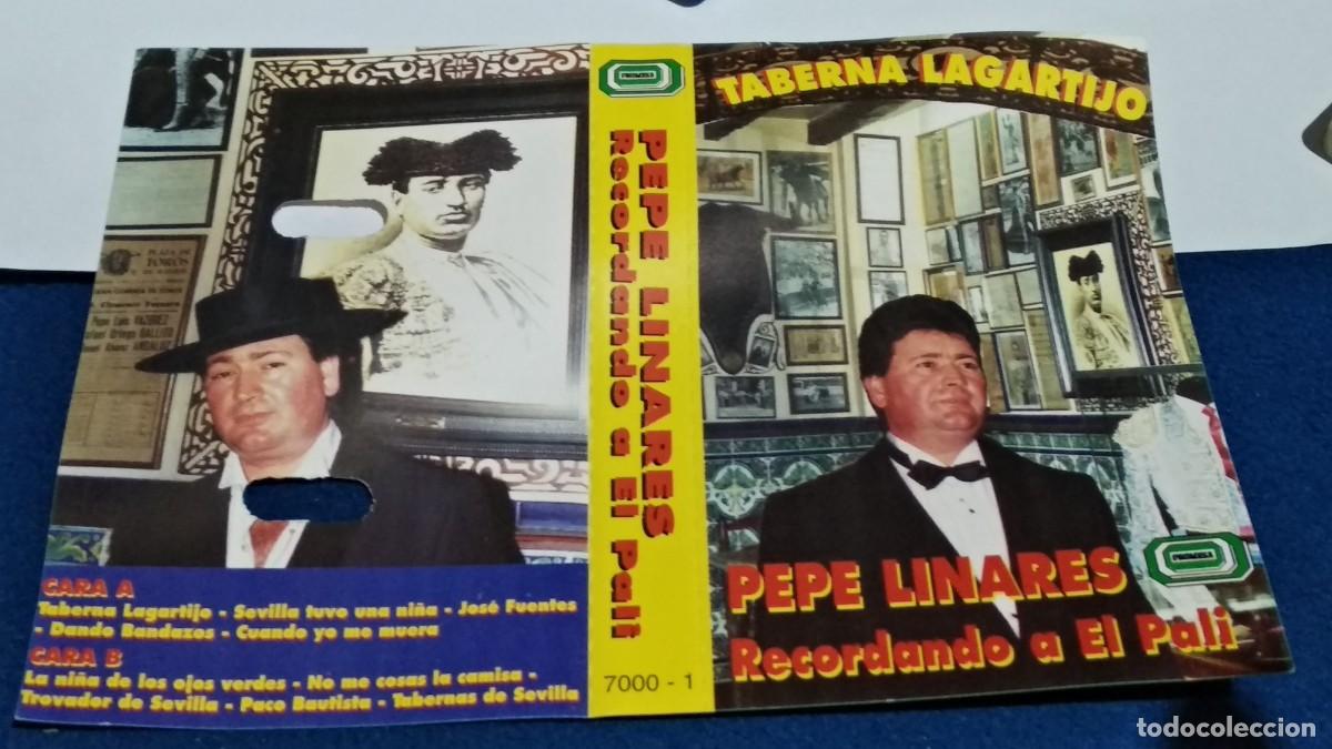 Old Cassettes: PEPE LINARES RECORDANDO AL PALI / TABERNA LAGARTIJO - - SIN CINTAS SOLO LA CARATULA - VER FOTOS