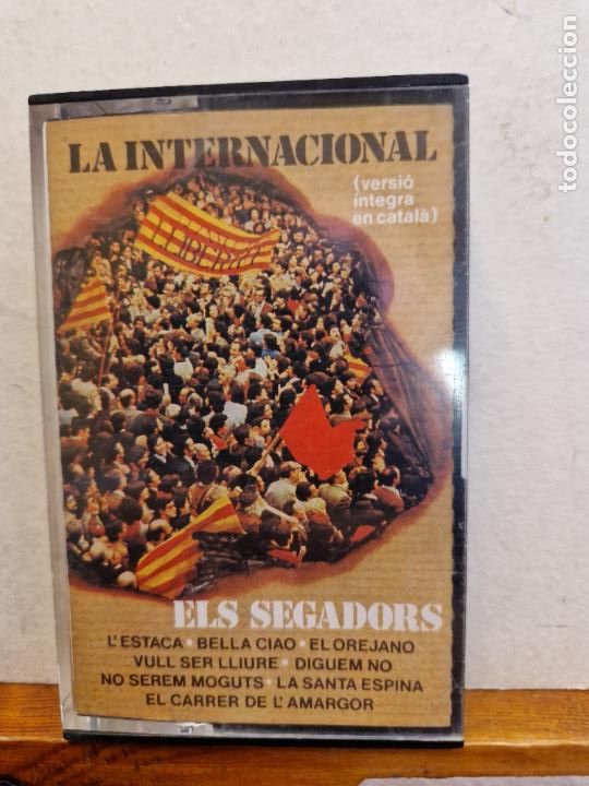 Casetes antiguos: CASETE. LA INTERNACIONAL. ELS SEGADORS. - Foto 1