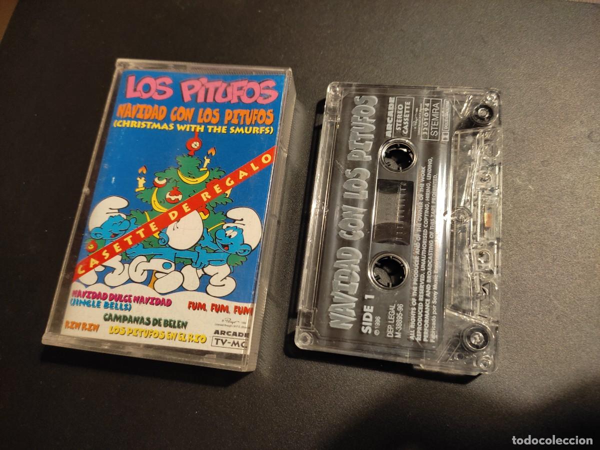 Casetes antiguos: CINTA CASSETTE NAVIDAD CON LOS PITUFOS - Foto 1