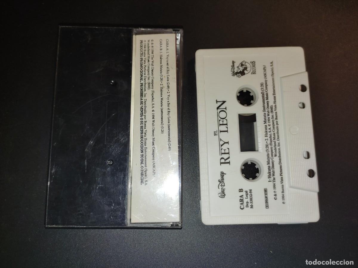 Casetes antiguos: CINTA CASSETTE SINGLE PROMOCIONAL EL REY LEON - Foto 2