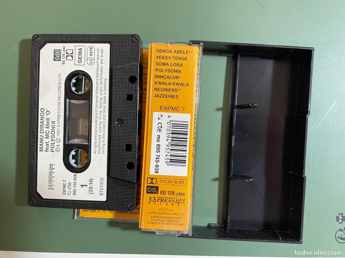 Casetes antiguos: MANU DIBANGO. FEATURING MC MELL &rdquo;O&rdquo; POLYSONIK. 1991 - Foto 2
