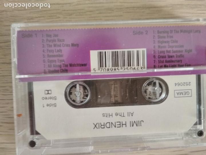 Casetes antiguos: jimi hendrix, all the hits, 1989 - Foto 4