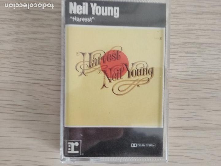 Casetes antiguos: Neil Young &lrm;&ndash; Harvest 1983,ed espa&ntilde;ola - Foto 2
