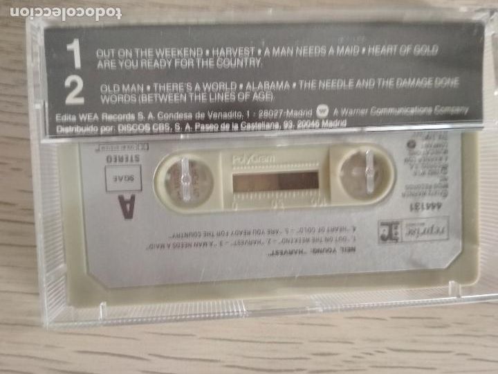 Casetes antiguos: Neil Young &lrm;&ndash; Harvest 1983,ed espa&ntilde;ola - Foto 4