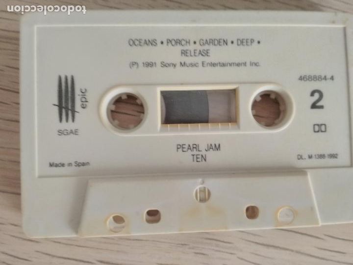 Casetes antiguos: Pearl Jam &lrm;&ndash; Ten, 1992, ed espa&ntilde;ola - Foto 4