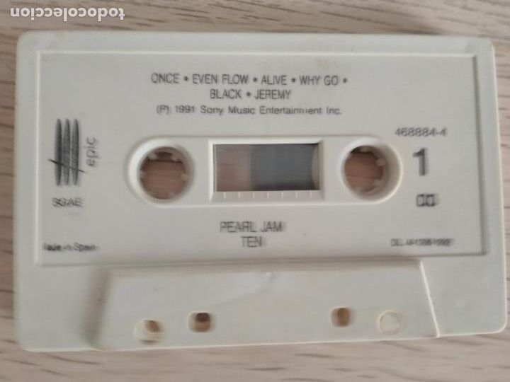 Casetes antiguos: Pearl Jam &lrm;&ndash; Ten, 1992, ed espa&ntilde;ola - Foto 5