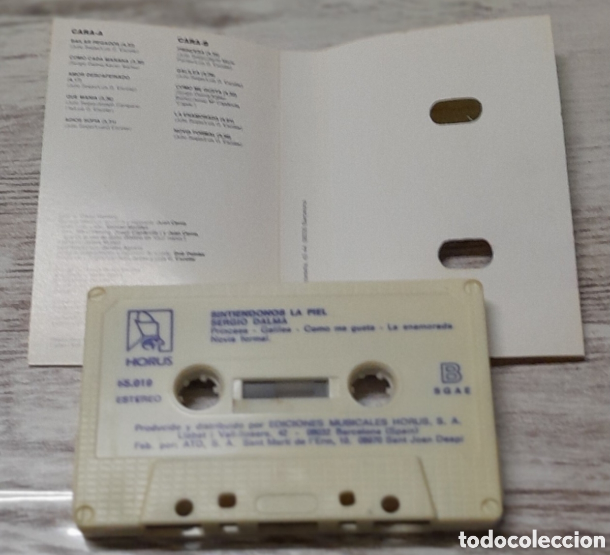 Casetes antiguos: SERGIO DALMA - SINTIENDONOS LA PIEL - Foto 2