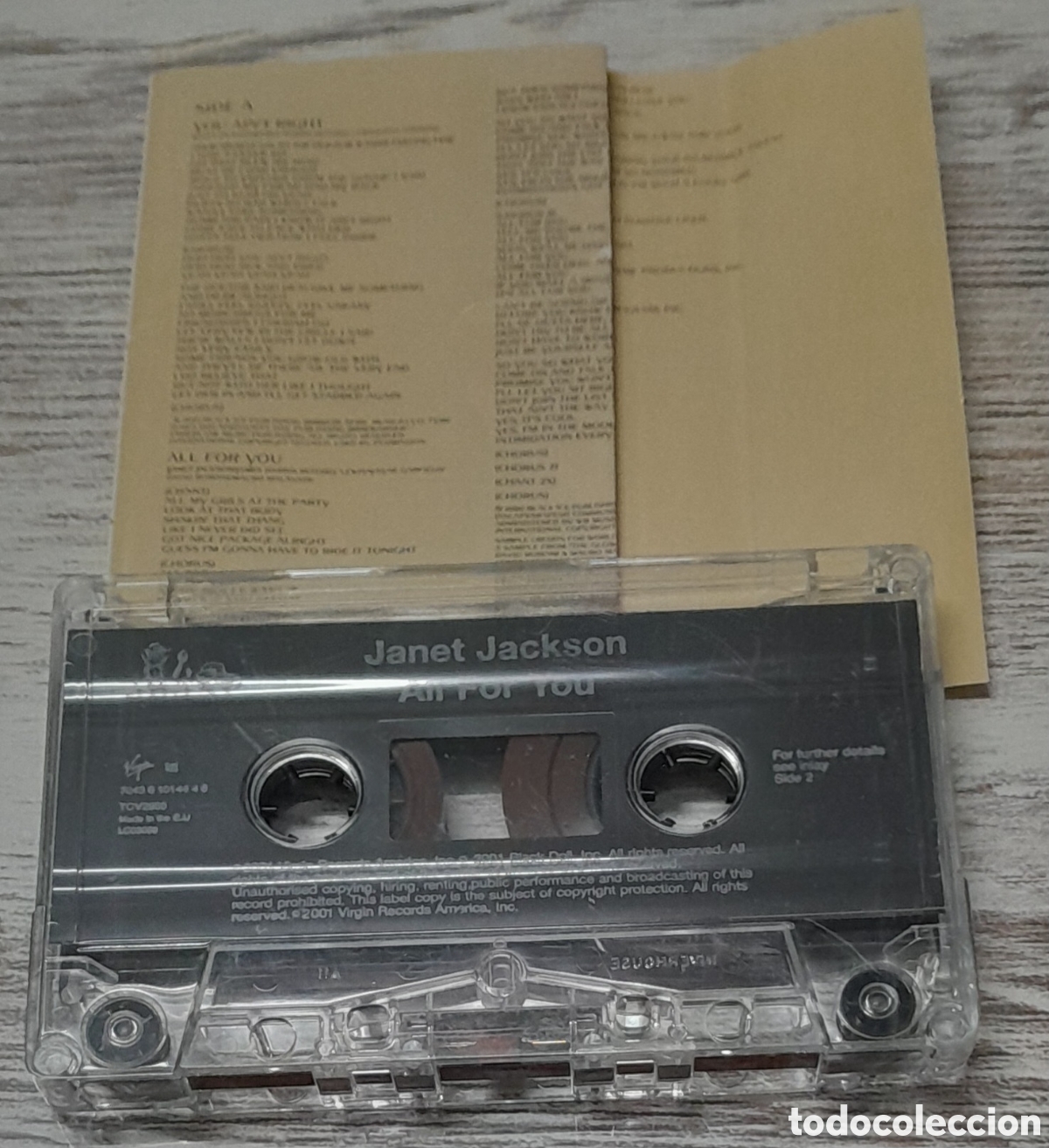 Casetes antiguos: JANET JACKSON - ALL FOR YOU - Foto 2
