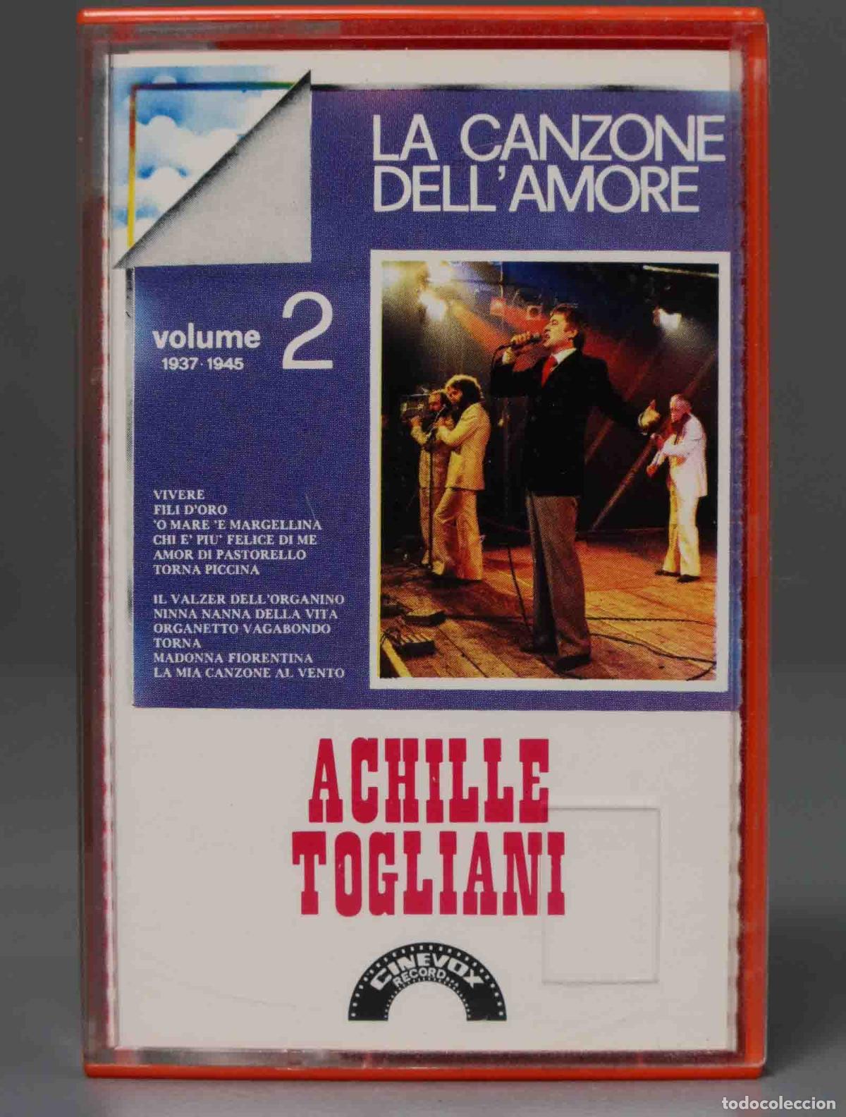Casetes antiguos: CASSETTE. LA CANZONE DELL&acute;AMORE. VOL. 2. TOGLIANI