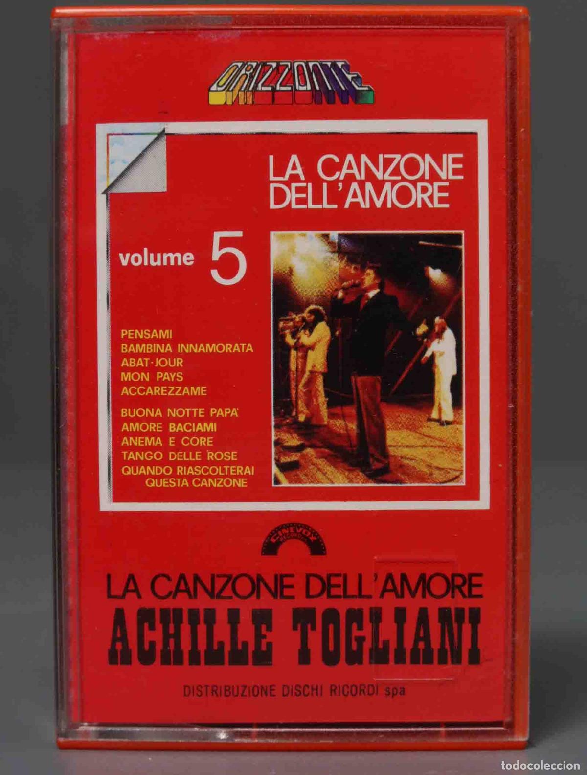 Casetes antiguos: CASSETTE. LA CANZONE DELL&acute;AMORE. TOGLIANI. 5