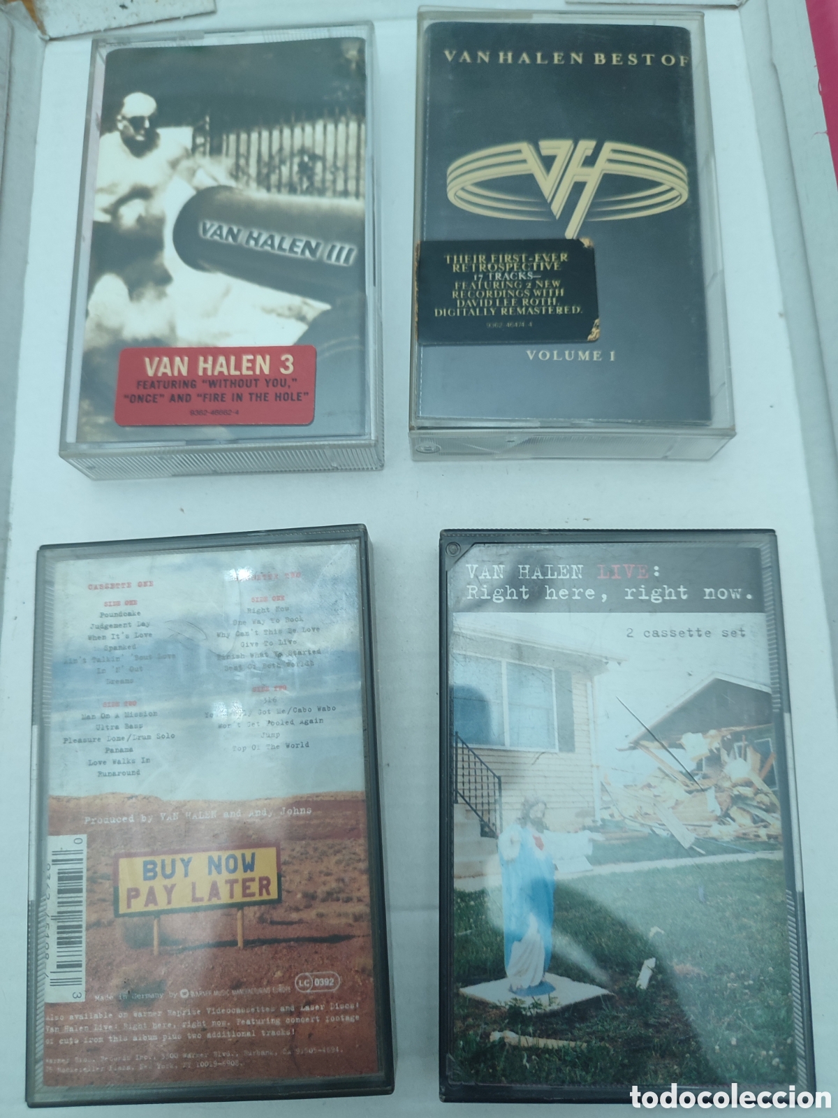 Casetes antiguos: Lote de 4 cassettes de Van Halen - Foto 1