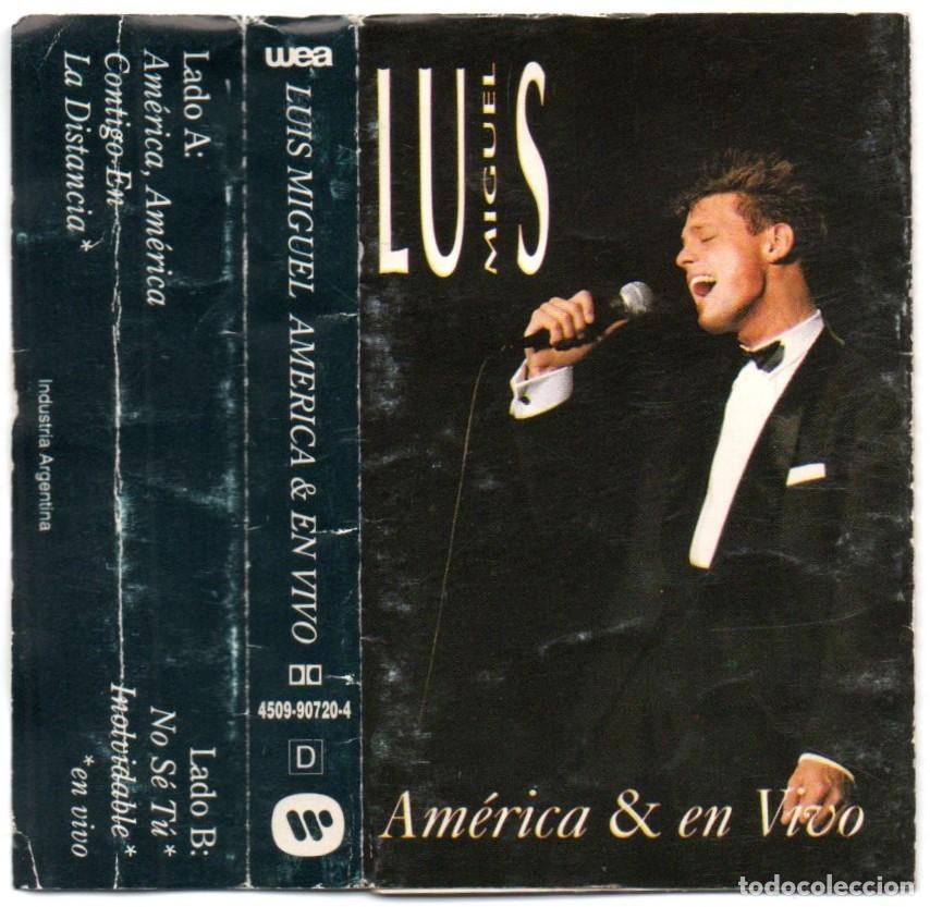 Casetes antiguos: Luis Miguel America & En Vivo Cassette Argentina 1992