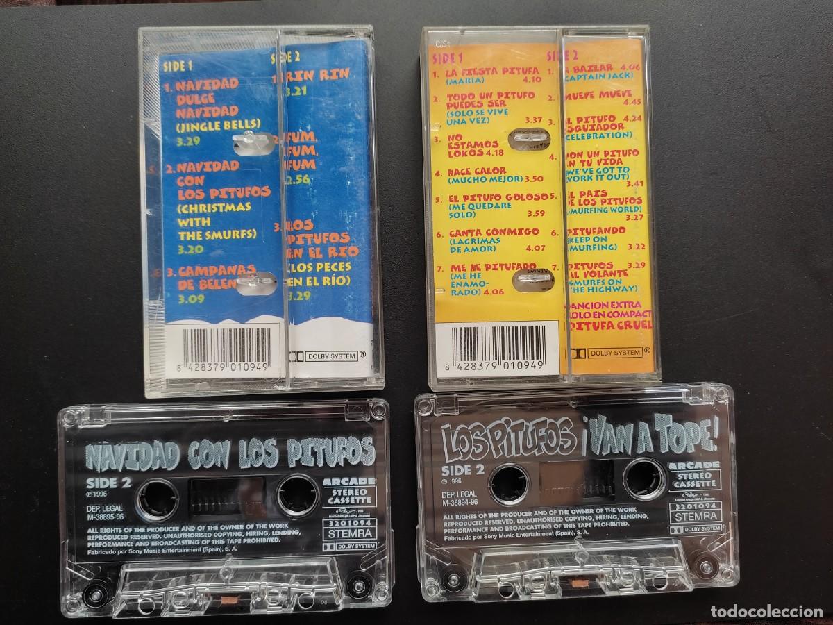 Casetes antiguos: LOTE CINTAS CASSETTES PITUFOS - Foto 2