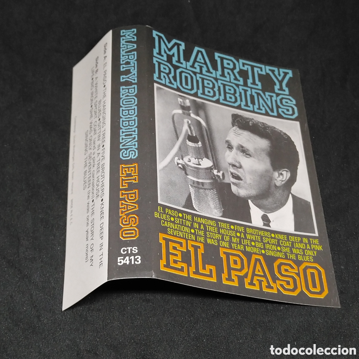 Casetes antiguos: MARTY ROBBINS - EL PASO - CASETE - 1987 - Foto 2